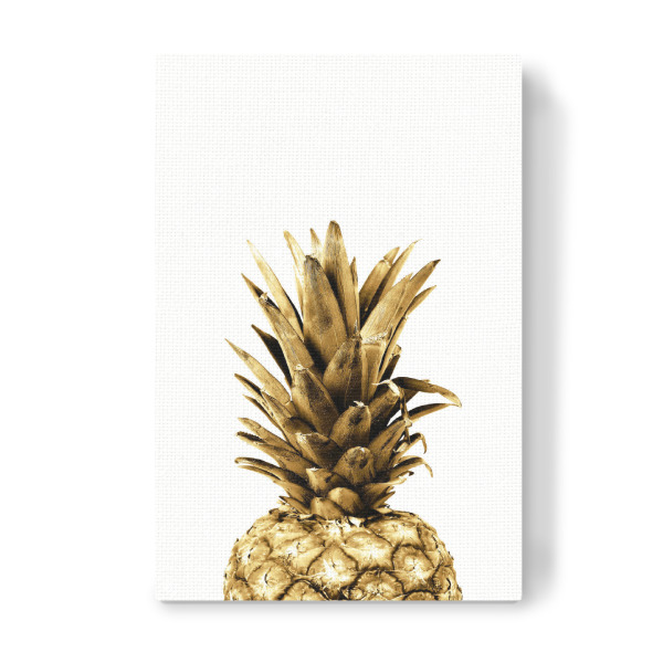 Leinwandbild "Gold Pineapple Fruit" artboxONE - Essen & Trinken / Obst & Gemüse - Gold,Pineapple,Ananas