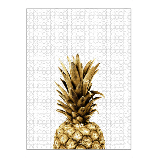 Puzzle Ravensburger "Gold Pineapple Fruit" artboxONE - Essen & Trinken / Obst & Gemüse - Gold,Pineapple,Ananas - Bild gold