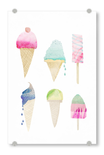 Acrylglasbild "Ice-cream" artboxONE - Für Kinder,Essen & Trinken - Eis,Eiscreme,Ice,Icecream