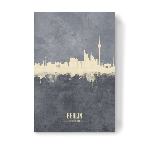 Berlin Germany Skyline Grey