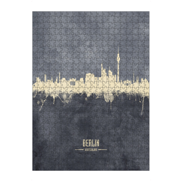 Puzzle Ravensburger "Berlin Germany Skyline Grey" artboxONE - Städte,Städte / Berlin - Berlin,Skyline,City - Bild berlin