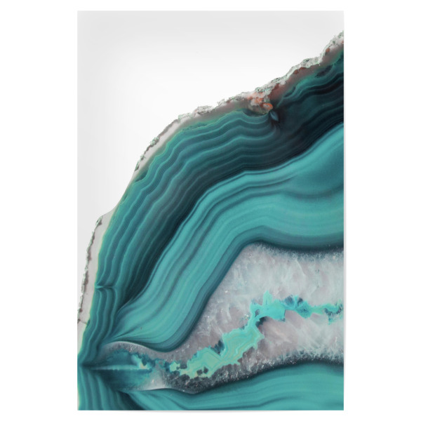 Poster "Sea Agate blue" artboxONE - Abstrakt,Marmor - Agate,Mineral,Crystals,Stone,Kristall,Stein