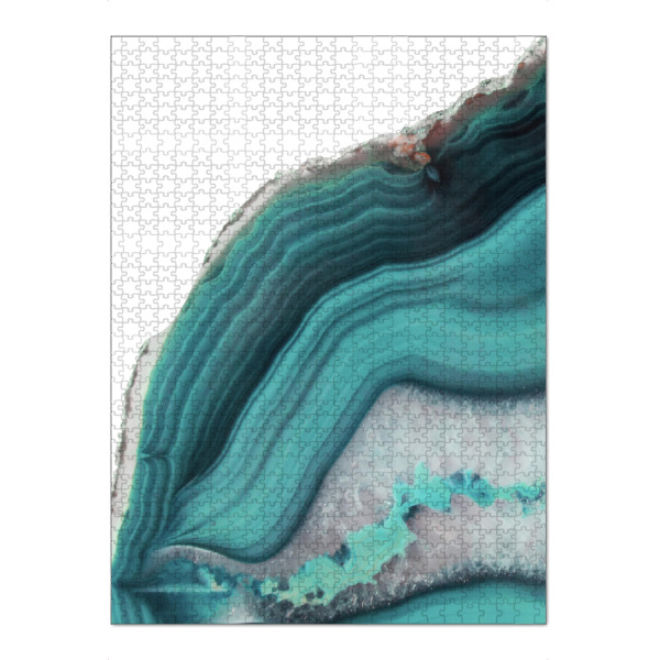 Puzzle Ravensburger "Sea Agate blue" artboxONE - Abstrakt,Marmor - Agate,Mineral,Crystals,Stone,Kristall,Stein - Bild agate