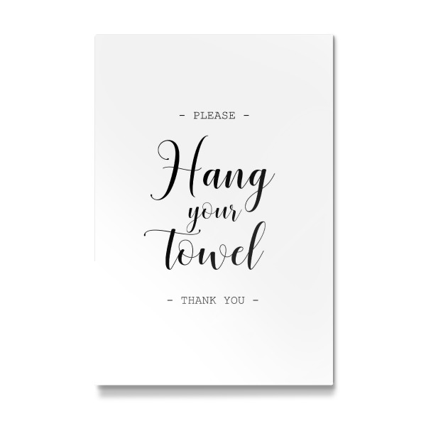 Galerie-Print "Hang your towel" 30x20 cm artboxONE