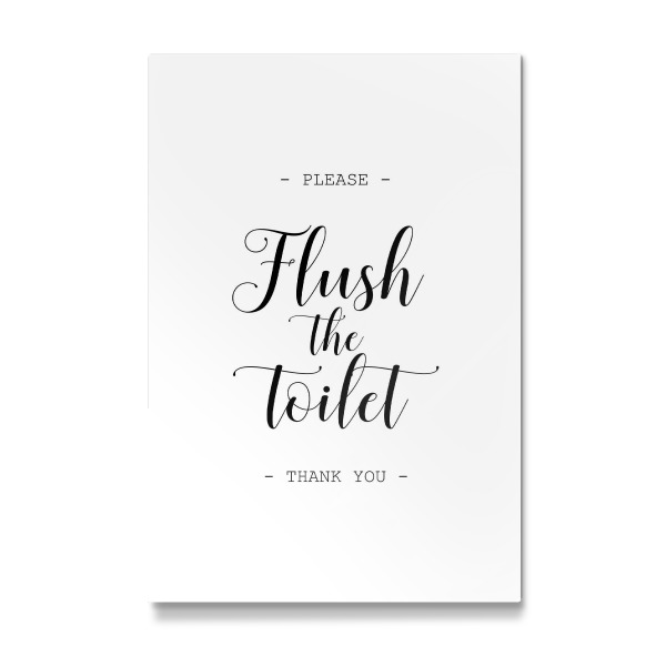 Galerie-Print "Flush the toilet" 30x20 cm artboxONE
