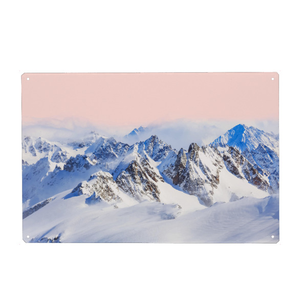 Metall Poster "The Promised Land" artboxONE - Natur,Reise - Mountain,Berg - Blechschild