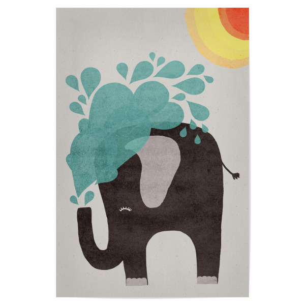 Poster 30x20 cm "Funny Elephant" artboxONE - Für Kinder,Tiere - Elefant,Elephant