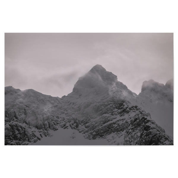 Poster 30x20 cm "Berggipfel Kvaløya" artboxONE - Natur - Berg,Mountain,Norwegen,Norway