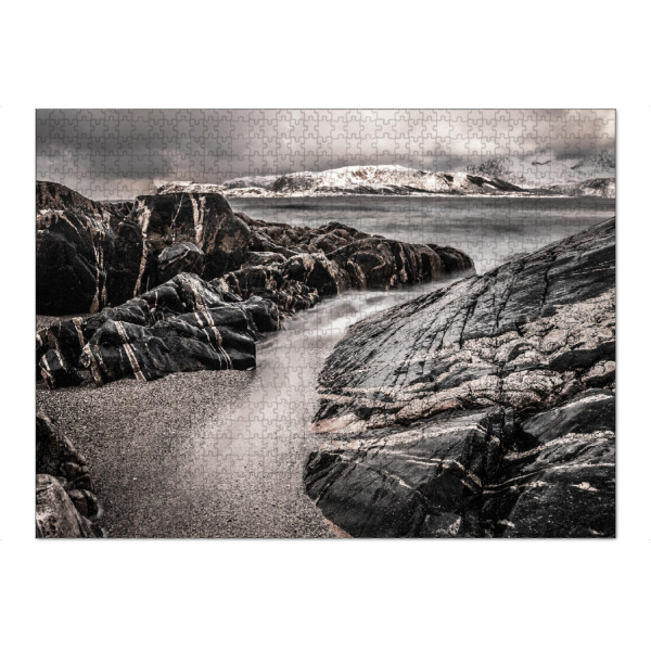 Puzzle Ravensburger "Rocks" artboxONE - Natur - Norwegen,Meer,Sea,Norway,Ocean - Bild norwegen