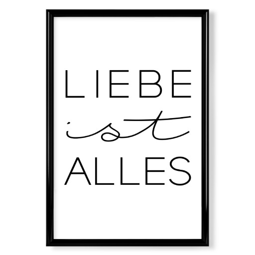Liebe ist alles in Weiß