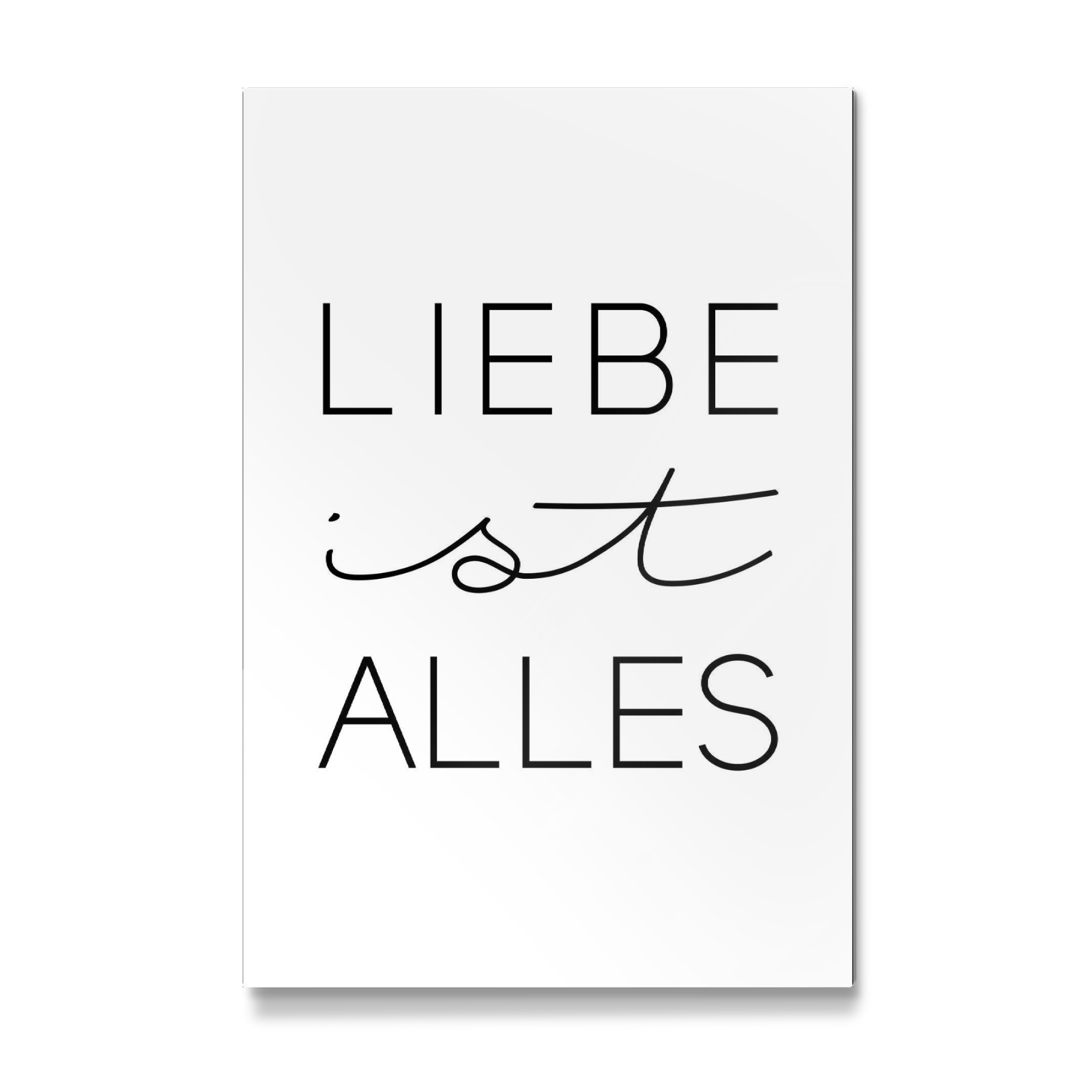 Galerie-Print "Liebe ist alles in Weiß" 75x50 cm artboxONE