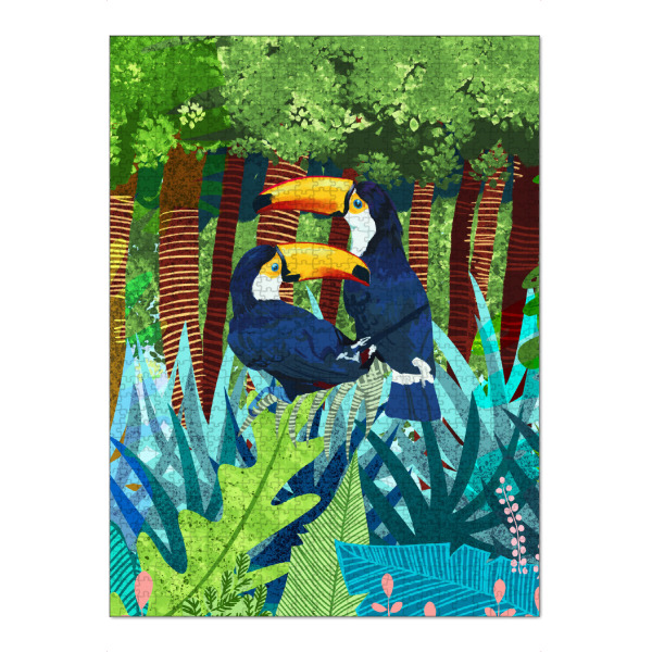 Puzzle Ravensburger "Tucans" artboxONE - Natur,Tiere - Dschungel,Jungle,Tucan,Tukan - Bild dschungel