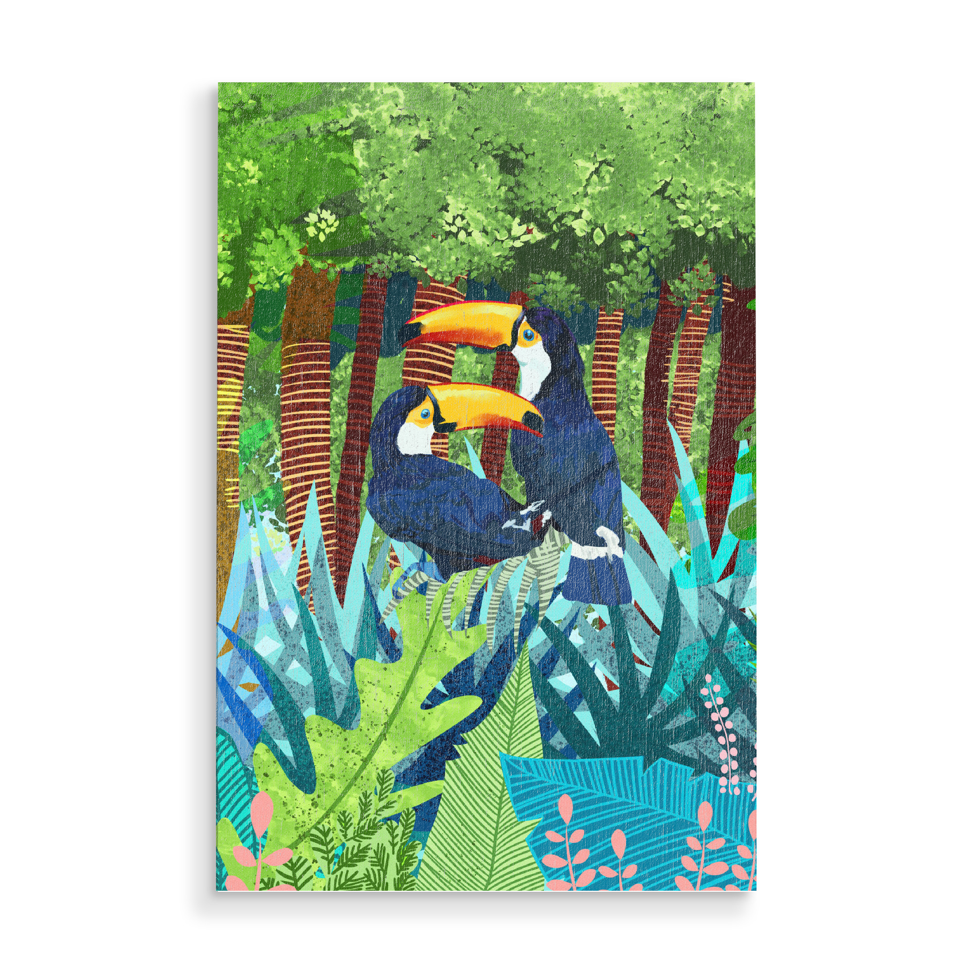 Holzbild "Tucans" artboxONE - Natur,Tiere - Dschungel,Jungle,Tucan,Tukan