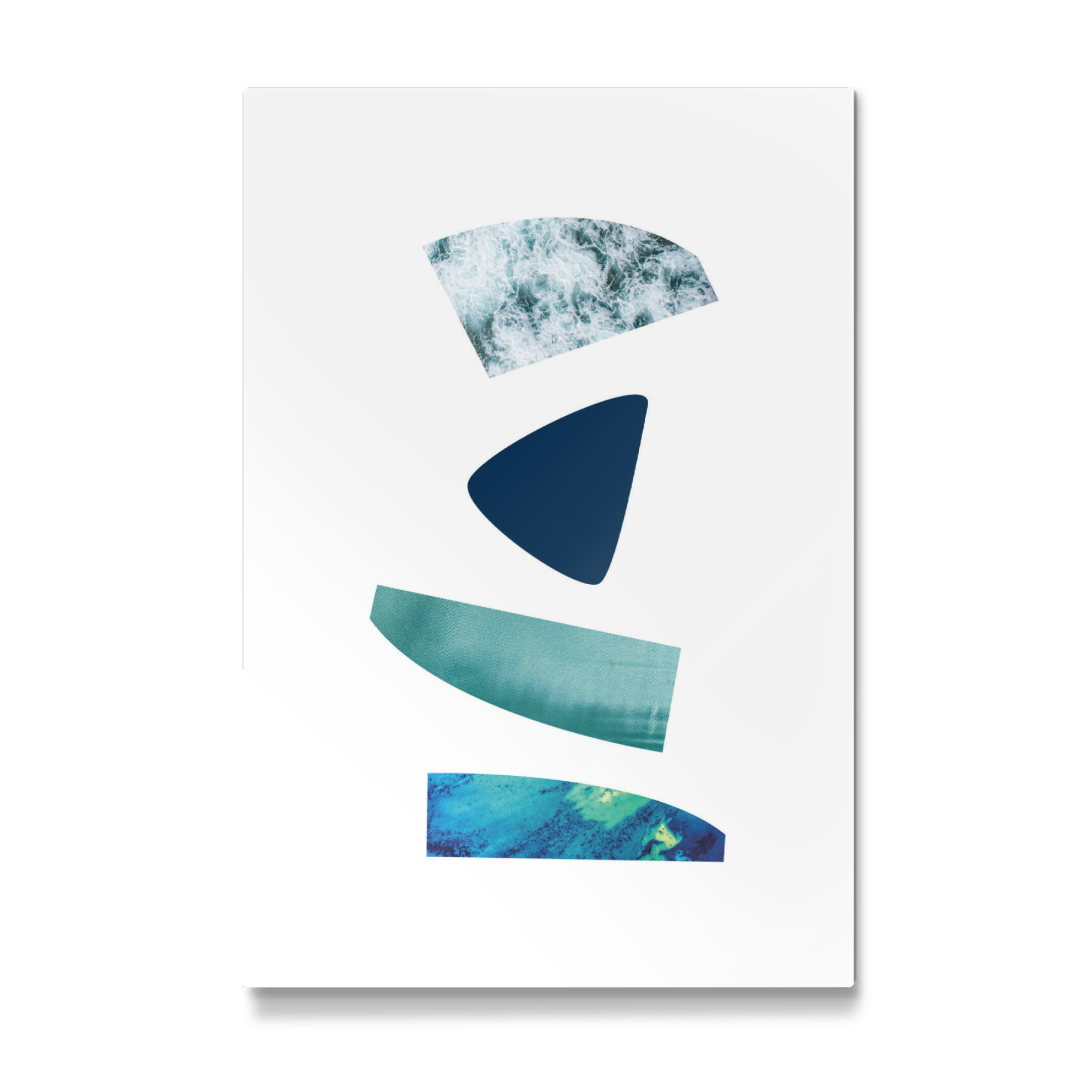 Galerie-Print "Structured Blues" 75x50 cm artboxONE