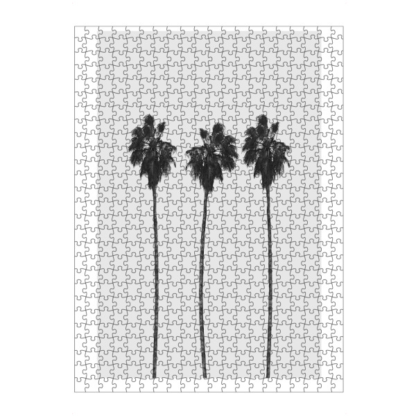 Puzzle Ravensburger "Tree Palms" artboxONE - Natur,Reise,Schwarzweiß,Reise / Strand und Meer - Palm,Palms,Palme,Palmen - Bild palm