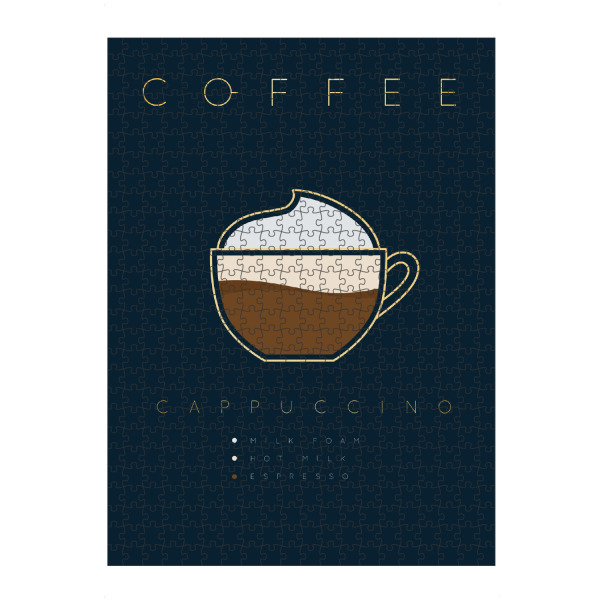 Puzzle Ravensburger "Coffee cappuccino" artboxONE - Essen & Trinken - Coffee,Kaffee,Cappuccino - Bild coffee