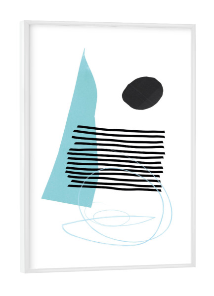 Poster mit weißem Rahmen "All The Shapes" artboxONE - Abstrakt,Geometrie - Abstract,Abstrakt