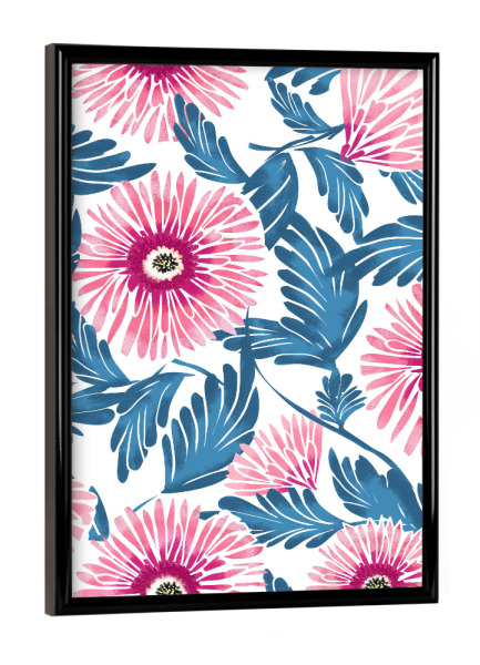 Poster mit schwarzem Rahmen "Gerbera Bloom" artboxONE - Floral - Flower,Flowers,Blume,Blumen