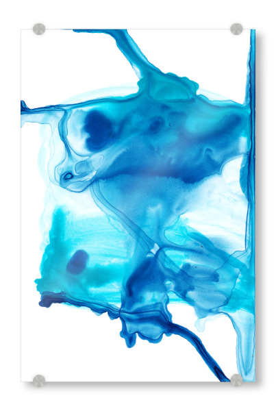 Acrylglasbild "Butterfly Two" artboxONE - Abstrakt,Arcadia - Abstrakt,Modern,Flüssig,Blau,Arcadia