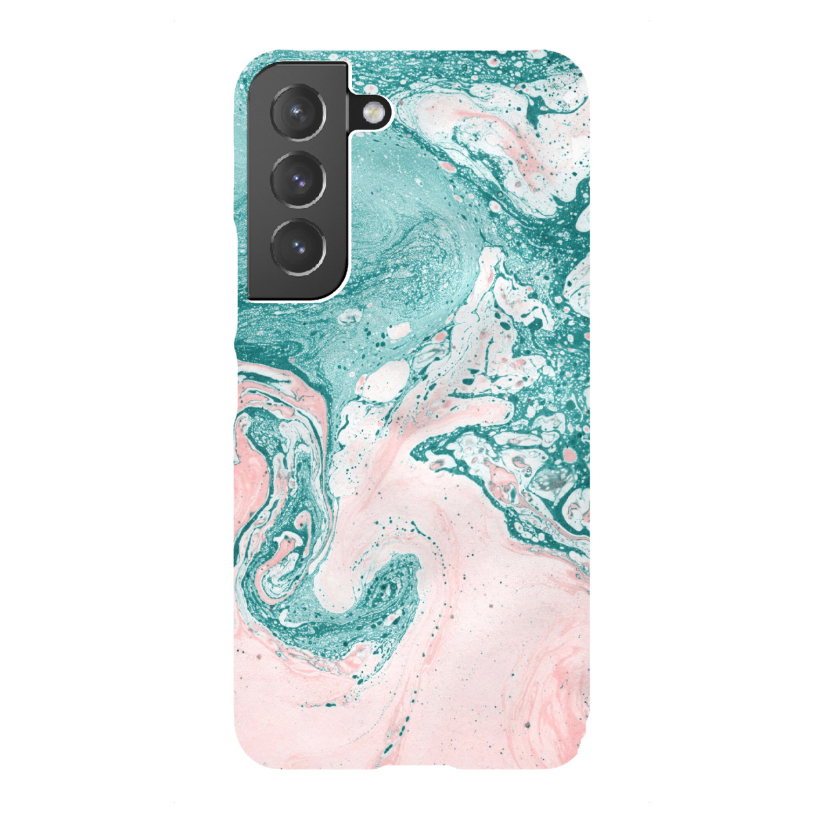 Samsung Galaxy "Abstract Fluid Art Teal Pink" Premium-Case Handyhülle artboxONE