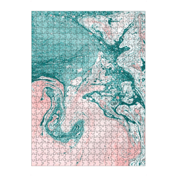 artboxONE Puzzle "Abstract Fluid Art Teal Pink" artboxONE - Abstrakt,Marmor - Marble,Marmor - Bild marble