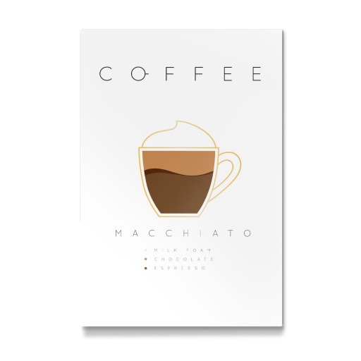 Coffee macchiato white