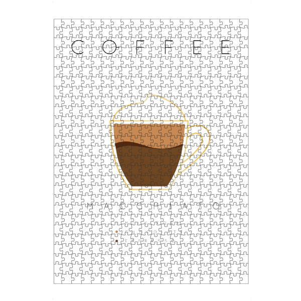 Puzzle Ravensburger "Coffee macchiato white" artboxONE - Essen & Trinken - Coffee,Kaffee,Macchiato - Bild coffee