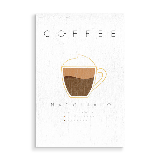 Coffee macchiato white