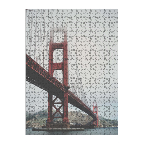 Puzzle Ravensburger "Cloudy Golden Gate Bridge" artboxONE - Städte,Reise,Architektur,Städte / San Francisco - Golden gate bridge,San francisco