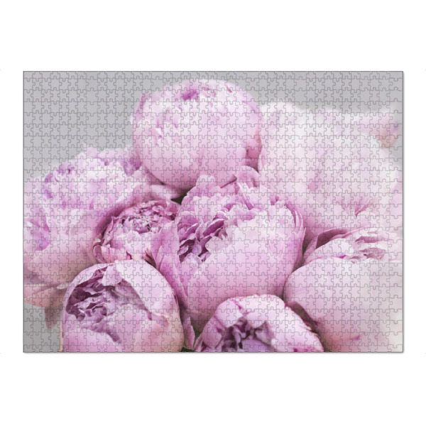 Puzzle Ravensburger "Peony Bouquet" artboxONE - Floral - Pfingstrosen,Pfingstrosen,Rosa,Blumen,Blumen,Pflanzen - Bild pfingstrosen