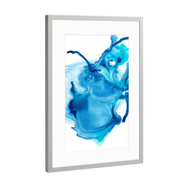 Poster mit Rahmen Silber "Butterfly One" artboxONE - Abstrakt - Abstrakt,Modern,Flüssig
