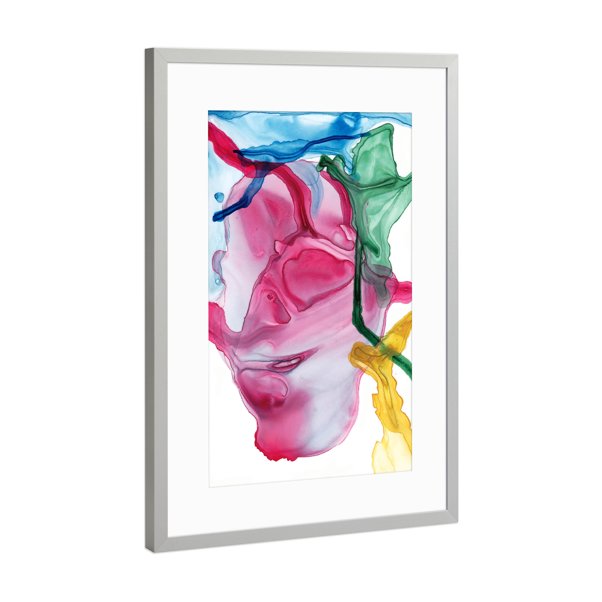 Poster mit Rahmen Silber "Spring Two" artboxONE - Abstrakt