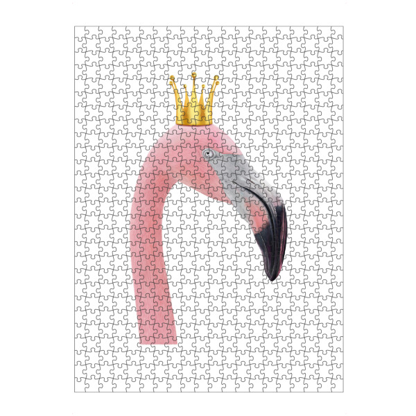 Puzzle Ravensburger "Queen flamingo" artboxONE - Tiere - Flamingo,Royal,Queen,Pink flamingo,Crown - Bild flamingo