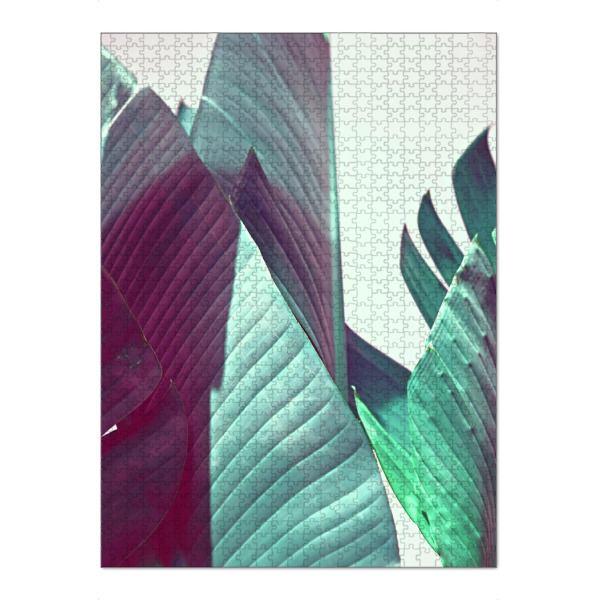 Puzzle Ravensburger "Banana_leaves" artboxONE - Floral - Bananenblätter,Banana leaves,Tropical - Bild bananenblätter