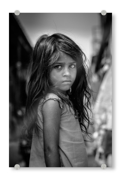 Acrylglasbild "Child Portrait" artboxONE - Menschen,Schwarzweiß - Child,Kid