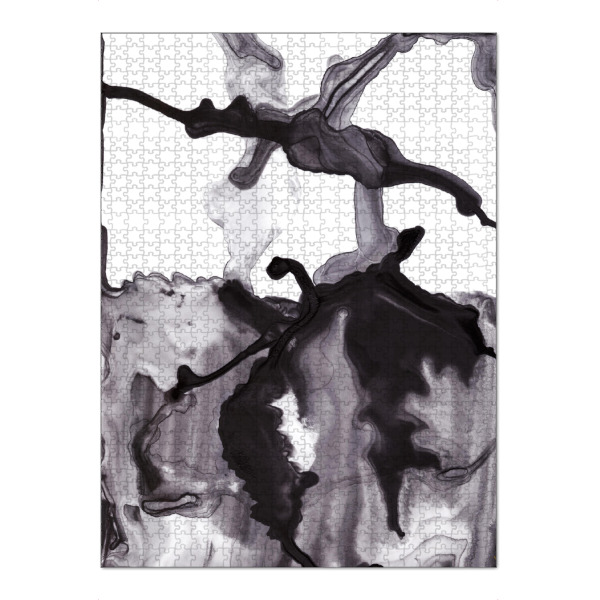 Puzzle Ravensburger "Float Two" artboxONE - Abstrakt,Schwarzweiß - Abstrakt,Tinte - Bild abstrakt