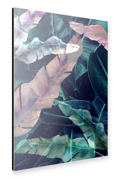 Alu-Dibond "Banana Leaves Art" 30x20 cm artboxONE