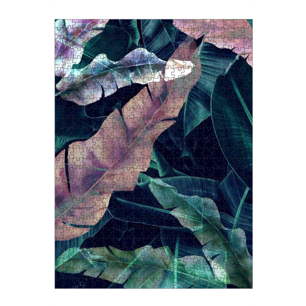 Puzzle Ravensburger "Banana Leaves Art" artboxONE - Natur,Abstrakt - Banana leaves,Leaf,Leaves,Blatt,Blätter - Bild banana leaves