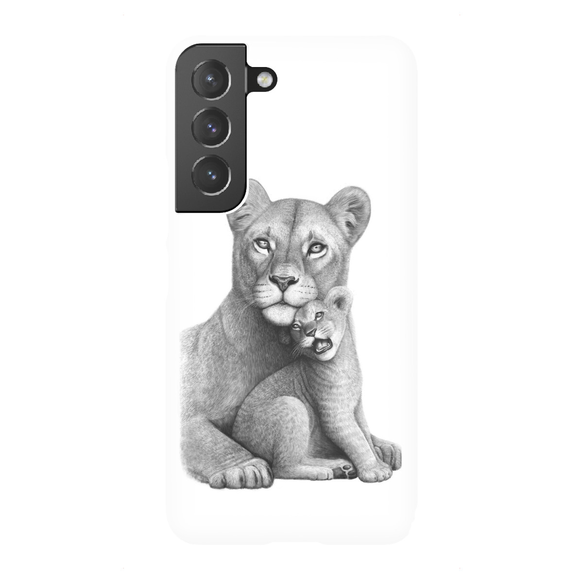 Samsung Galaxy "Lioness with a baby" Premium-Case Handyhülle artboxONE