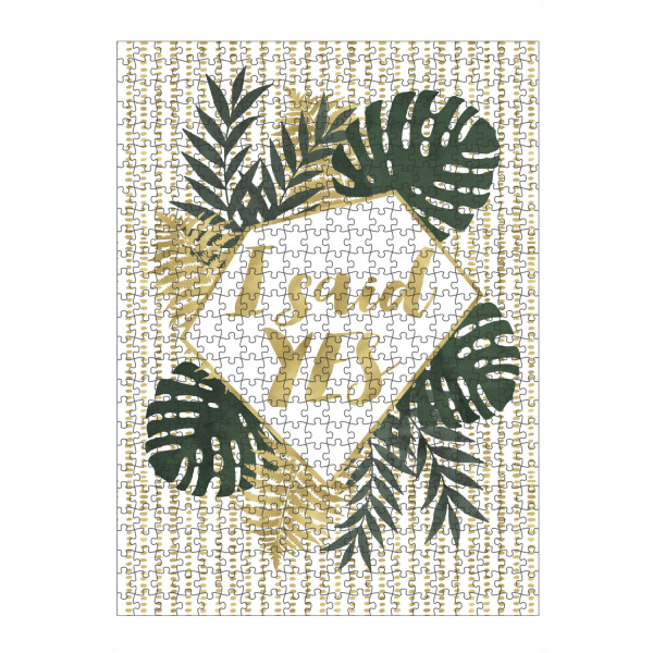 artboxONE Puzzle "I said YES" artboxONE - Liebe - Wedding,Hochzeit - Bild wedding