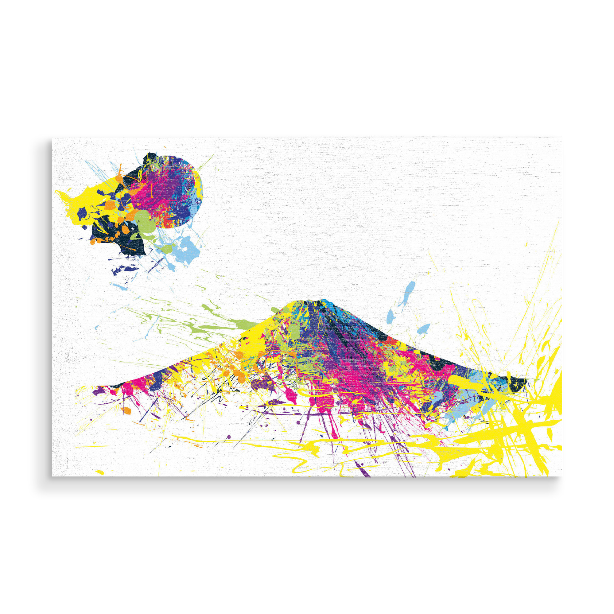 Holzbild "FUJI mountainsplash" artboxONE - Natur,Reise,Abstrakt,Liebe,Reise / Asien - Japan,Mountain,Berg