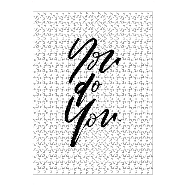 Puzzle Ravensburger "You Do You" artboxONE - Typografie,Schwarzweiß,Sport / Motivation - Motivation,You,Do - Bild motivation