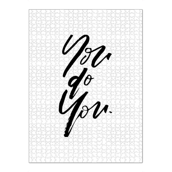 Puzzle Ravensburger "You Do You" artboxONE - Typografie,Schwarzweiß,Sport / Motivation - Motivation,You,Do - Bild motivation