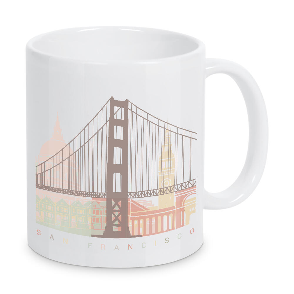 Tasse "SAN FRANCISCO SKYLINE PASTELL-Z" artboxONE - Städte,Architektur