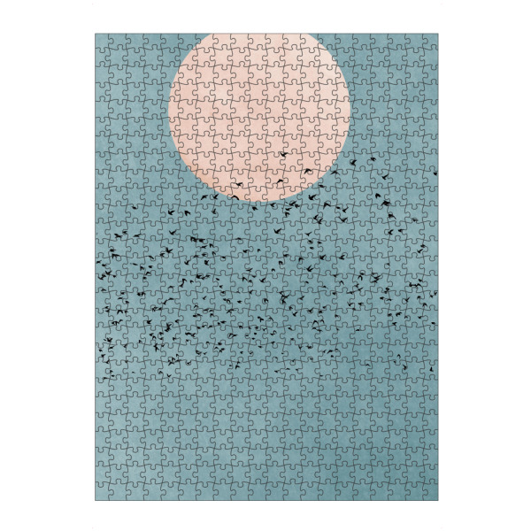 artboxONE Puzzle "Fly away into the sun" artboxONE - Natur,Tiere,Abstrakt - Vogel,Bird,Sun,Sonne,Abstrakt,Fliegen - Bild vogel