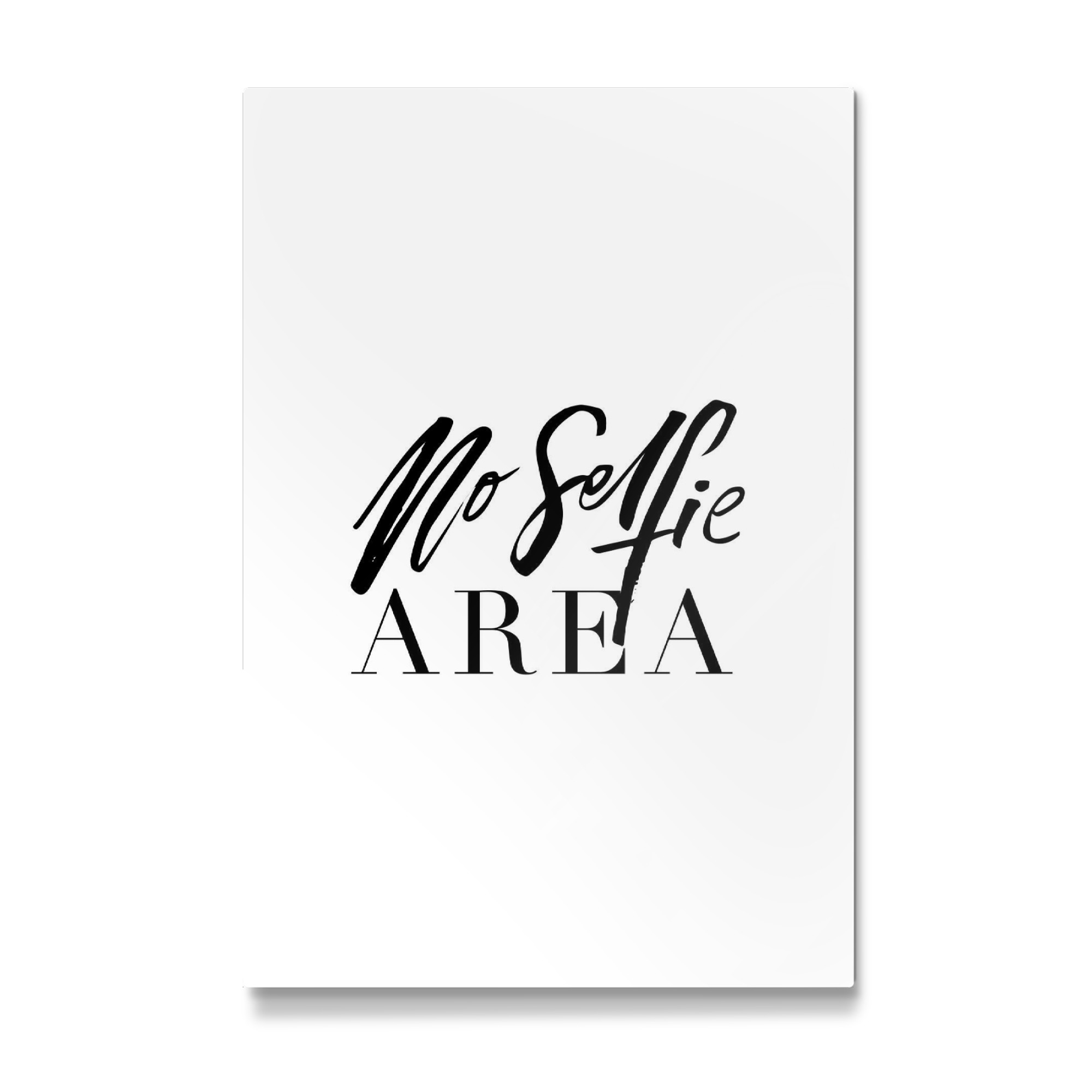 Galerie-Print "No Selfie Area" 75x50 cm artboxONE