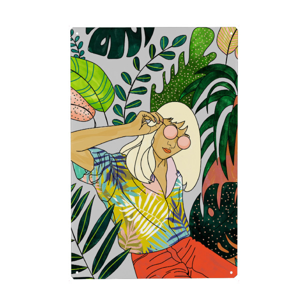 Holzbild "Spring Break" artboxONE - Menschen - Tropical,Woman