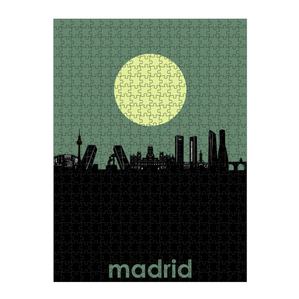 artboxONE Puzzle "Madrid city skyline minimalism" artboxONE - Städte / Rom - Madrid - Bild madrid