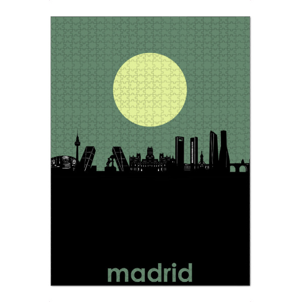 Puzzle Ravensburger "Madrid city skyline minimalism" artboxONE - Städte / Rom - Madrid - Bild madrid