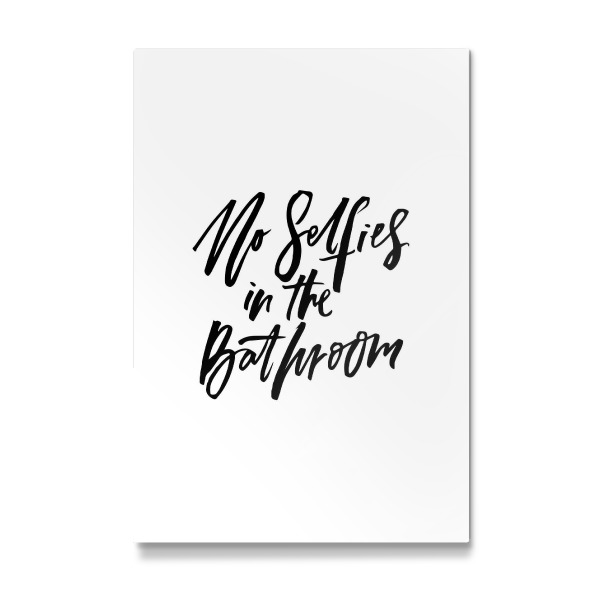 Galerie-Print "No Selfies In The Bathroom" 30x20 cm artboxONE